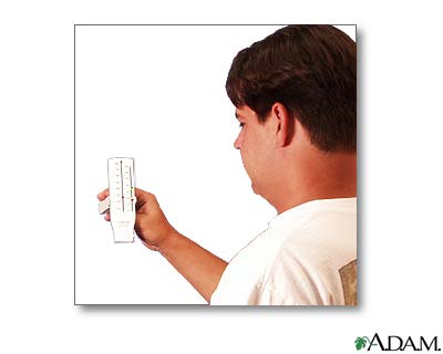 Peak flow meter use - part seven