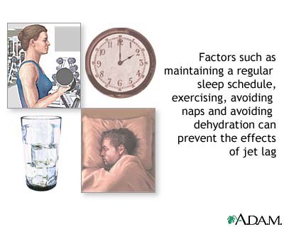 Jet lag prevention